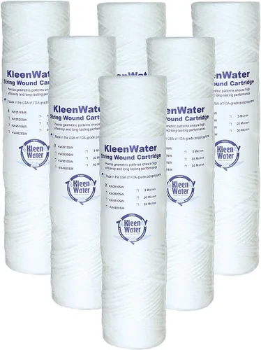 KleenWater KW2510SW - Cartuchos de repuesto para filtros de agua para heridas, filtración de sedimentos de óxido de suciedad, fabricado en Estados