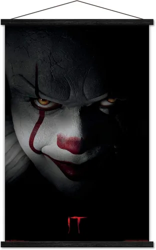 Miniatura 8 de Trends International IT-Pennywise - Póster de pared, 14.725 x 22.375 pulgadas, versión enmarcada de madera de granero