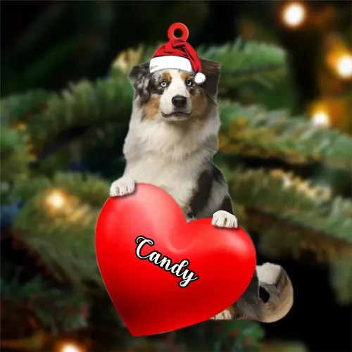 Miniatura 13 de Adornos de Navidad personalizados para perros, nombre personalizado, adorno de Malamute de Alaska, adornos acrílicos, regalos de Navidad, amantes