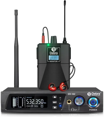 Miniatura 13 de D Debra Bodypack con auricular solo apto para sistema de monitor in-ear inalámbrico mono ER-202 y ER-102, no se puede usar solo (solo 1 Bodypack)