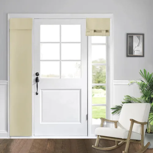 Miniatura 76 de WdFour Cortinas de puerta francesa con tacto sedoso, aislamiento térmico, reducción de ruido, cortinas opacas para puerta de vidrio y oficina
