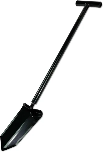 Miniatura 4 de TerraX Master Digger - Pala con mango en T de raíz/césped de 34 pulgadas y excavadora de mano de doble dentada con funda para cinturón, paisajismo