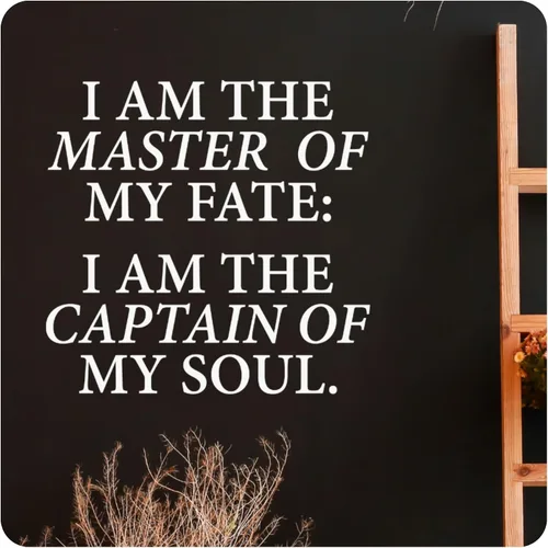 Miniatura 8 de My Vinyl Story - I Am The Master of My Fate - Inspirational Motivational Wall Decal Sticker Quote Vinyl Art Decor for Home Office Classroom Positive