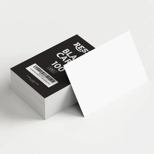 Reskid 100 paquete de cartulina blanca - Papel grueso - 5 x 7" en blanco de peso pesado 110lb/14pt de cobertura - Ideal para invitaciones, anuncios