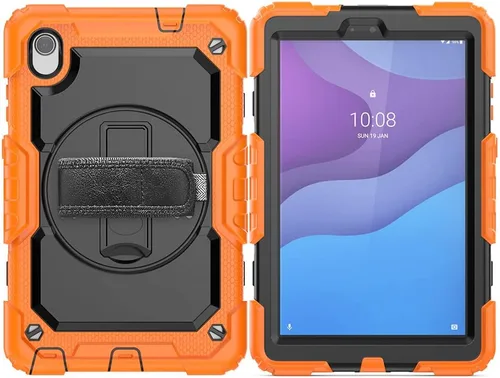 Miniatura 9 de Funda para Lenovo Tab M8 HD 8 pulgadas TB-8505F/8505X/8705F con protector de pantalla de grado militar a prueba de golpes resistente caso con Negro