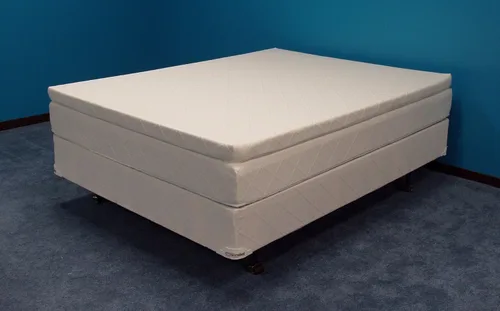 Strobel orgánico "Sentido de la Calle" Softside Waterbed con sistema de tubo de agua 4" rellenar, con espuma 3" látex natural pillowtop, Conjunto