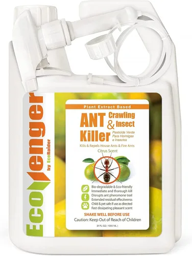 Miniatura 11 de EcoVenger® Ant and Insect Killer 64 oz Aroma cítrico Mata rápidamente hormigas de fuego de hormigas domésticas Disuasión residual Nido