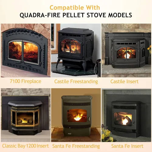 Miniatura 2 de Aftermarket 812-4900 Soplador de convección para estufas de leña Quadrafire Classic Bay 1200i, Quadra-Fire 4100i 4100 3100 3100i 4300, chimenea