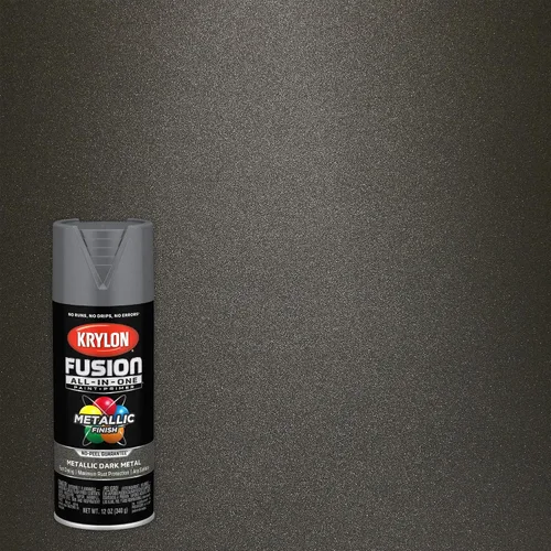 Miniatura 193 de Krylon Fusion - Pintura en aerosol adhesiva todo en uno para uso en interiores y exteriores, 12 onzas, aluminio