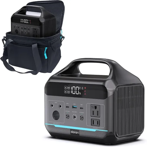 Miniatura 9 de Estación de energía portátil LiFePO4 de 28,000 mAh, batería de 100 W (pico de 200 W) banco de energía solar, cargador portátil pequeño generador