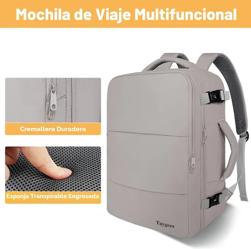 Miniatura 9 de Taygeer Mochila Bolso para Laptop para Mujeres, Mochila para Artículos Esenciales Universitarios con Compartimento para Laptop de 15.6 pulgadas