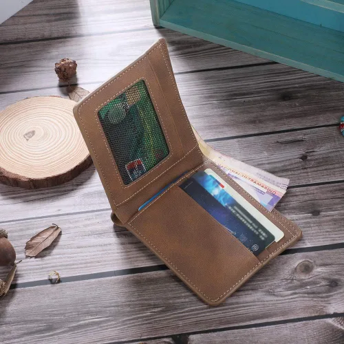 Miniatura 7 de Carteras personalizadas para hombres, carteras de fotos personalizadas de piel sintética para hombres, marido, papá, hijo, regalos personalizados