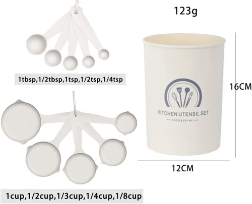 Miniatura 9 de Juego de 34 utensilios de cocina de silicona, resistentes al calor, aptos para lavavajillas, juego de espátulas con mango de acero inoxidable