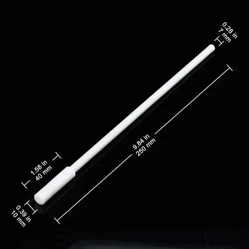 Miniatura 2 de Labasics Recuperador de barra magnética de PTFE, 9.84 pulgadas de largo, resistente a los productos químicos, revestimiento de PTFE para una