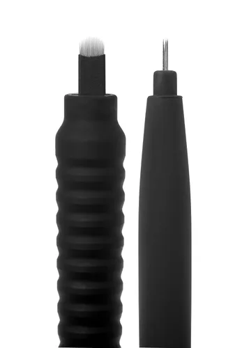 Miniatura 3 de MADLUVV V - Bolígrafo estéril Microblading 2 en 1 para arte profesional de cejas, trazos y sombreado de alta calidad, bolígrafos desechables