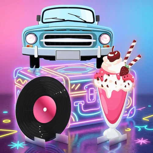 Miniatura 14 de Soulchen 3 piezas 60 cm gran decoración de fiesta hippie con foto de estudio retro groovy cartel de cumpleaños boho bus letrero de paz mano arco
