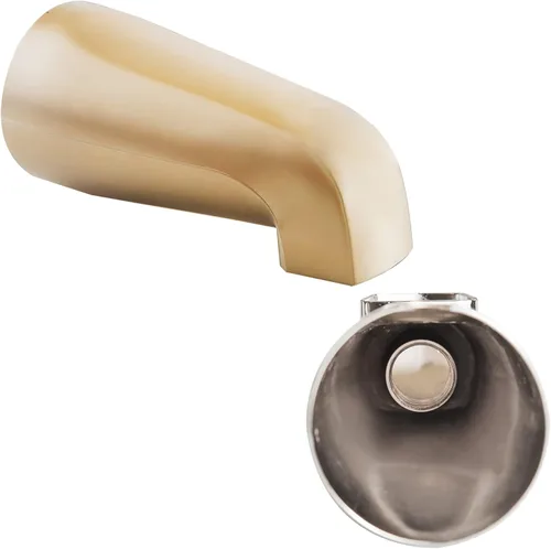 Miniatura 13 de SENTO Grifo deslizable plateado universal de metal pesado y duradero para bañera sin desviador, grifo de bañera de metal resistente sin desviador