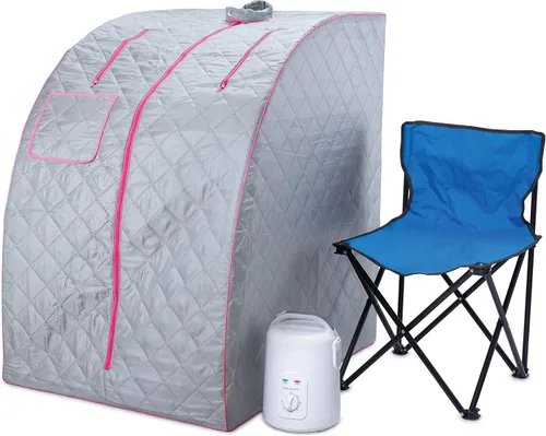 Miniatura 14 de Durasage - Sauna de vapor personal portátil para el hogar – Tienda de spa plegable para todo el cuerpo con generador de vapor de 800 W, temporizador