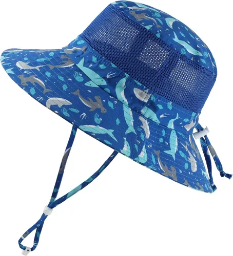 Miniatura 15 de Home Prefer - Sombrero para sol para niños con UPF50 + Safari, transpirable, sombrero de verano, para juego. Tiburón