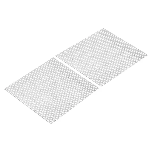 Miniatura 12 de PATIKIL Hoja perforada de acero inoxidable 304 de 11.8 x 4 pulgadas, agujero de 0.2 pulgadas 19GA expandido de malla metálica para rejilla
