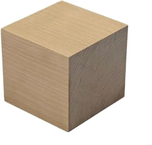 Cubos de madera lisa en blanco natural, 2-3/4 pulgadas, bloques cuadrados de madera para manualidades sin terminar para bloques de fotos y tallar,