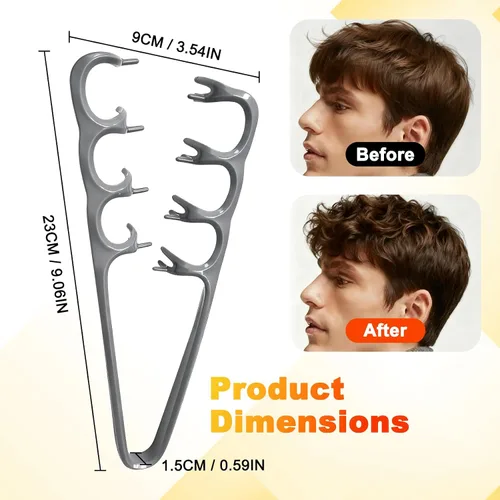 Miniatura 7 de Peines de textura mejorados para hombres y mujeres, peine voluminizador de cabello de dientes anchos, peine de pelo rizado para volumen esponjoso