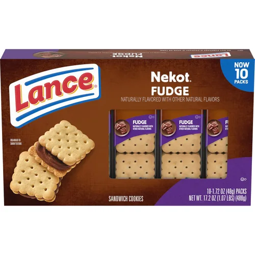 Miniatura 21 de Lance Galletas tipo sándwich, hechas con galletas integrales, mantequilla de maní, 10 paquetes individuales