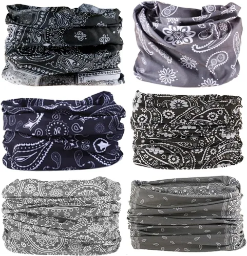 Miniatura 18 de Polaina para el cuello Máscara Bufanda para la cara Bandana Cobertura de tubo Tocado Pasamontañas Diadema Envoltura para la cabeza para hombres