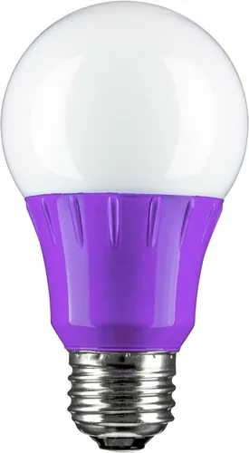 Miniatura 2 de Sunlite 41527 Bombilla LED A19 de color, 3 vatios (equivalente a 25 W), base mediana E26, no regulable, certificación UL, decoración de fiesta