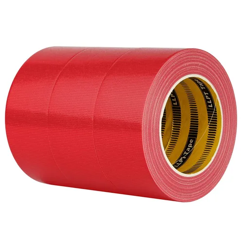 LLPT Cinta adhesiva de alta calidad, paquete de 3 unidades de 2 pulgadas x 35 yardas cada rollo, fácil de rasgar, cinta de tela colorida a granel,