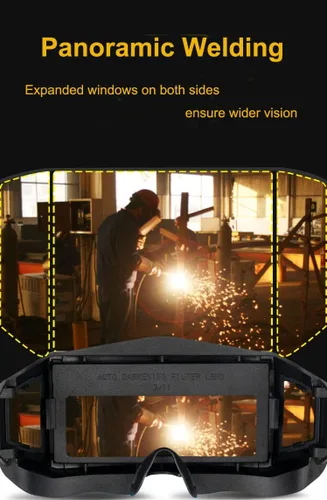 Miniatura 2 de Vista panorámica Gafas de soldadura de color verdadero oscurecimiento automático gafas de soldadura soldador seguridad protección ocular máscara