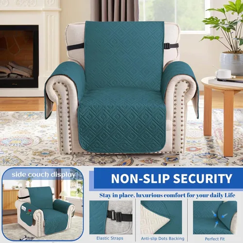 Miniatura 4 de XINEAGE Funda 100% impermeable para silla y sofá para mascotas, funda antideslizante para sofá, fundas lavables para silla, protector de muebles