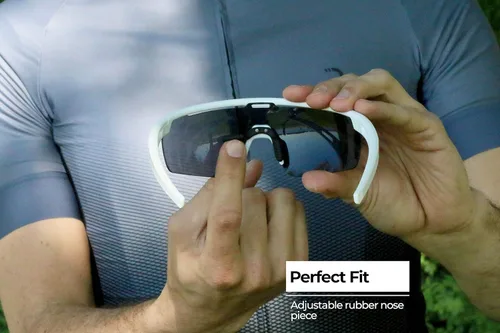 Miniatura 3 de BSG-57 Avenger - Gafas deportivas con lentes intercambiables para ciclismo y protección solar Matt blanco