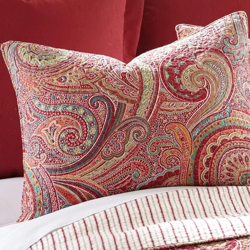 Miniatura 4 de Levtex Home - Juego de edredón rojo abeto - Edredón matrimonial/Queen (88 x 92 pulgadas) + dos fundas de almohada estándar (26 x 20 pulgadas)
