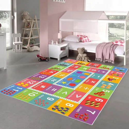 Miniatura 37 de ABC - Alfombra educativa del alfabeto, alfombra de juego de 4 x 6 pies para niños, sala de juegos, tapete antideslizante para niños y niñas Alphabet