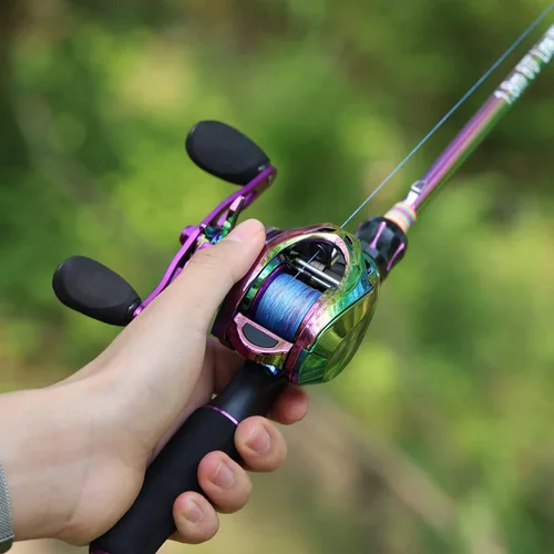 Miniatura 6 de Sougayilang Combo de caña de pescar y carrete, caña de pescar mediana con carrete de cebo combo, combo de pesca de 2 piezas Varilla de fundición