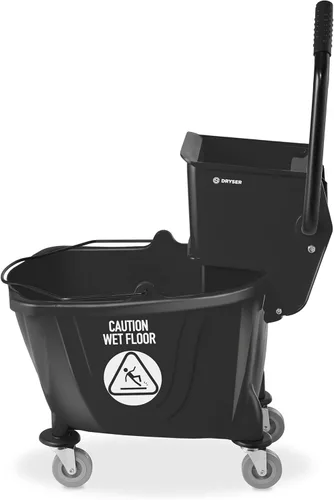 Miniatura 2 de Dryser Comercial prensa lateral escurridor Combo fregona cubo, 33 cuartos de galón, negro