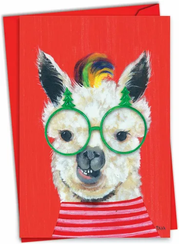 Miniatura 10 de The Best Card Company - Divertida tarjeta de Navidad de animales con sobre - Tarjeta de felicitación para niños, Happy Holidays - Bear Hugs C6327CXSG
