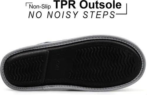 Miniatura 3 de riemot Women's Men's Furry Warm Slippers, Memory Foam Slippers Comfortable Closed Toe House Slippers Shoes Anti Slip Bedroom Sandals Lightweight