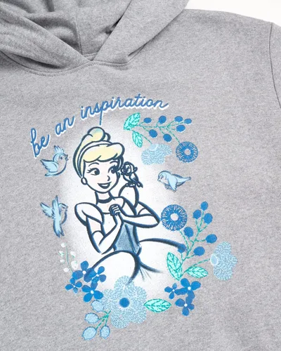 Miniatura 4 de Disney Sudadera de princesa para niñas Frozen Elsa Anna, Cenicienta, Belle, Moana sudadera con capucha (2T-7)