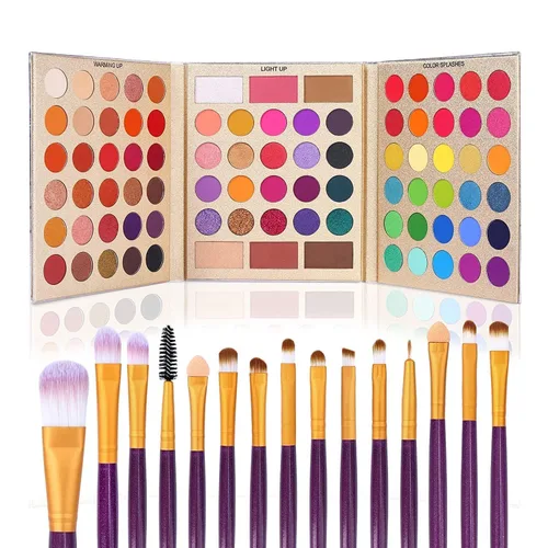 Miniatura 13 de UCANBE Paleta de sombra de ojos desnudos de 60 colores, paleta de maquillaje de desnudos neutros cálidos, brillo mate natural, sombras de ojos