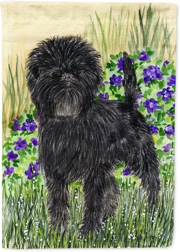 Caroline's Treasures SS8151GF Affenpinscher - Bandera decorativa para jardín, jardín, jardín, jardín, bandera, bandera, decoración para patio,