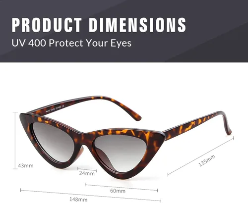 Miniatura 4 de Gifiore - Lentes de sol para mujer, diseño retro vintage