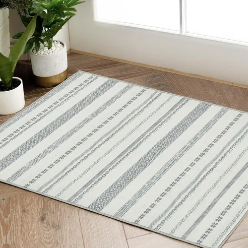 Miniatura 10 de jinchan Boho 2x3 Rugs for Entryway - Moroccan Machine Washable Doormat Soft Bohemian Small Throw Rug Non-Slip Carpet for Entrance Kitchen Laundry