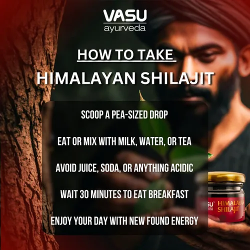 Miniatura 8 de VASU Ayurveda Himalayan Shilajit Resina 400 mg – Potenciador de energía natural probado en laboratorio con ácido fúlvico y más de 85 minerales traza