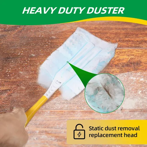 Miniatura 5 de Recambios de plumero, cepillo de eliminación de polvo estático desechable, cabezal de repuesto compatible con repuestos de plumero Swiffer para Azul
