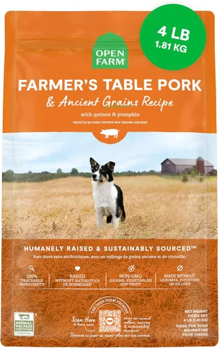 Miniatura 28 de Open Farm, Alimento seco para perros con granos ancestrales, rico en proteínas y nutrientes, 90% de proteína animal mezclada con frutas, verduras
