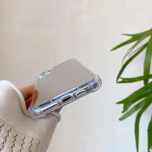 Miniatura 6 de Funda compatible con iPhone 11 con espejo con parachoques a prueba de golpes, parte trasera dura, delgada, cubierta protectora delgada para niñas