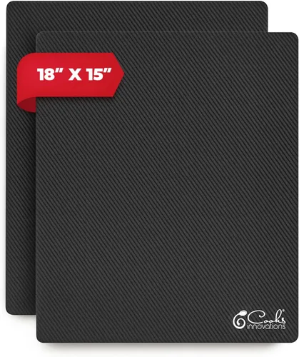 Cooks Innovations Paquete de 2 tapetes deslizantes resistentes al calor para encimera, almohadilla térmica de 15 x 18 pulgadas para freidora de