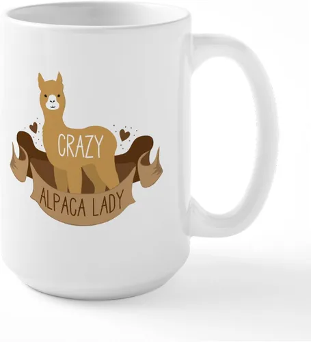 Miniatura 14 de CafePress Alpaca For Christmas Large Mug 15 oz (444 ml) Ceramic Coffee Mug